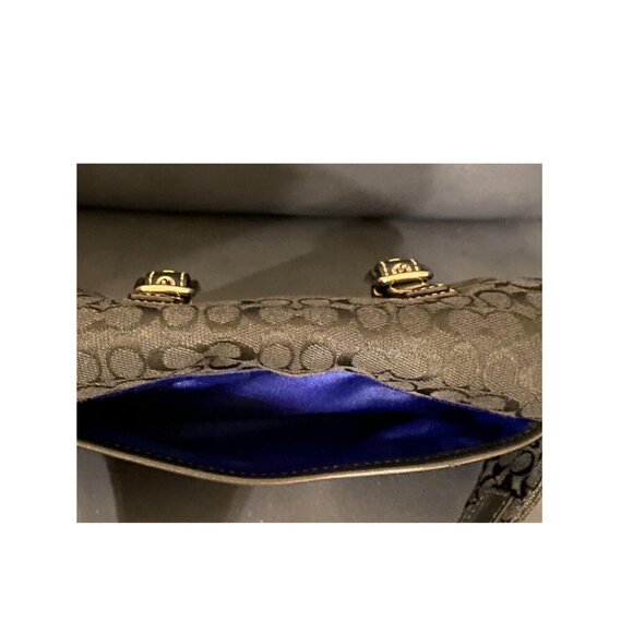 COACH BELT BAG FANNY PACK IN SIGNATURE MINI "C" JACQUARD FABRIC & LEATHER BLACK - Picture 8 of 12